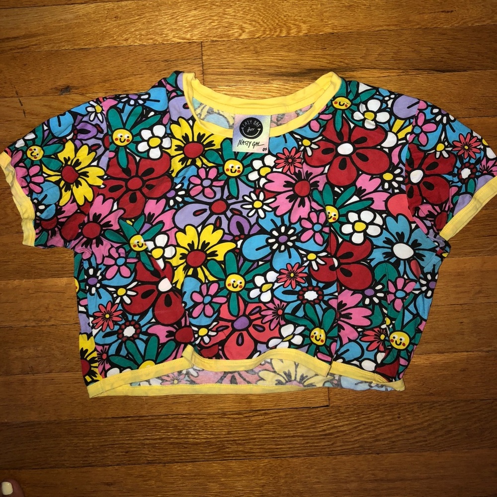 Nasty Gal flower crop top